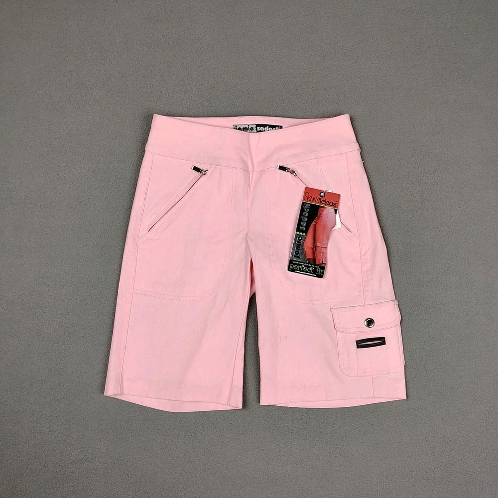 Jamie Sadock Skinnylicious Pink Women's Bermuda Shorts-golf, tennis, pickleball
